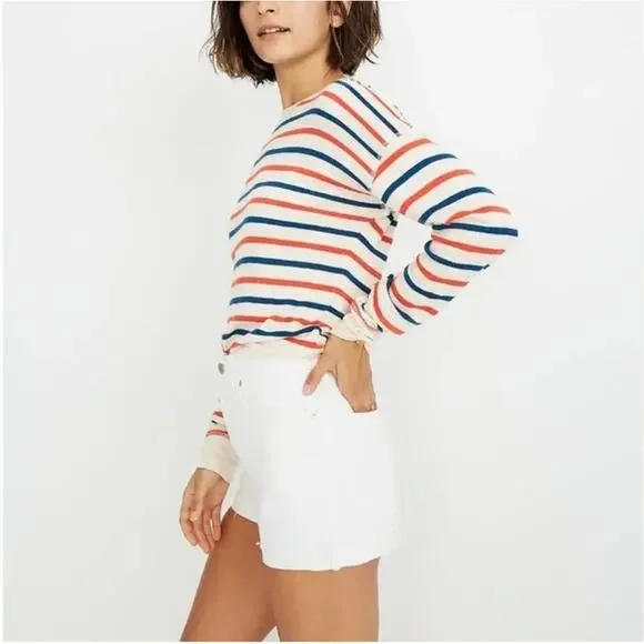 Madewell The Perfect Jean Short in Tile White High Rise Western Size 25 | 2 - Picture 2 of 10